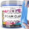 Moldable Cosplay Foam Clay (Blue) - Premium Modeling Foam Clay Air Dry, 300 Gram Cosplay Foam Sculpting Clay for Crafts - Quick Air Drying Clay Foam - Flexible Air Dry Foam Clay for Cosplay